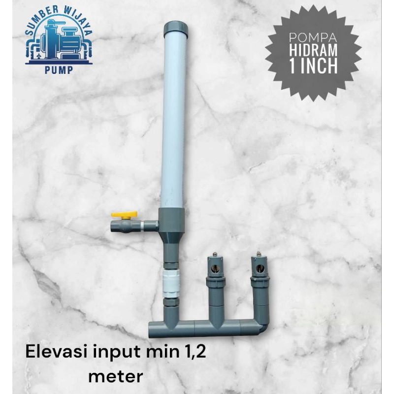 POMPA HIDRAM 1 INCH DOUBLE KLEP