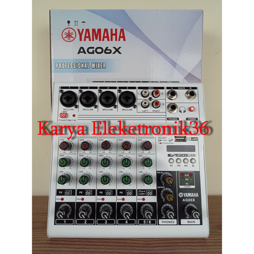 MIXER YAMAHA AG06X /AG 06 X MIXER 6 CHANNEL AG 06X