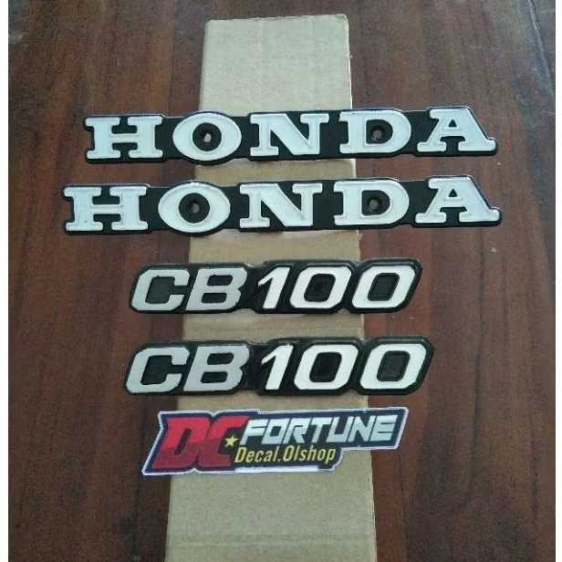 emblem tengki honda cb 100 k5 set emblem box aki