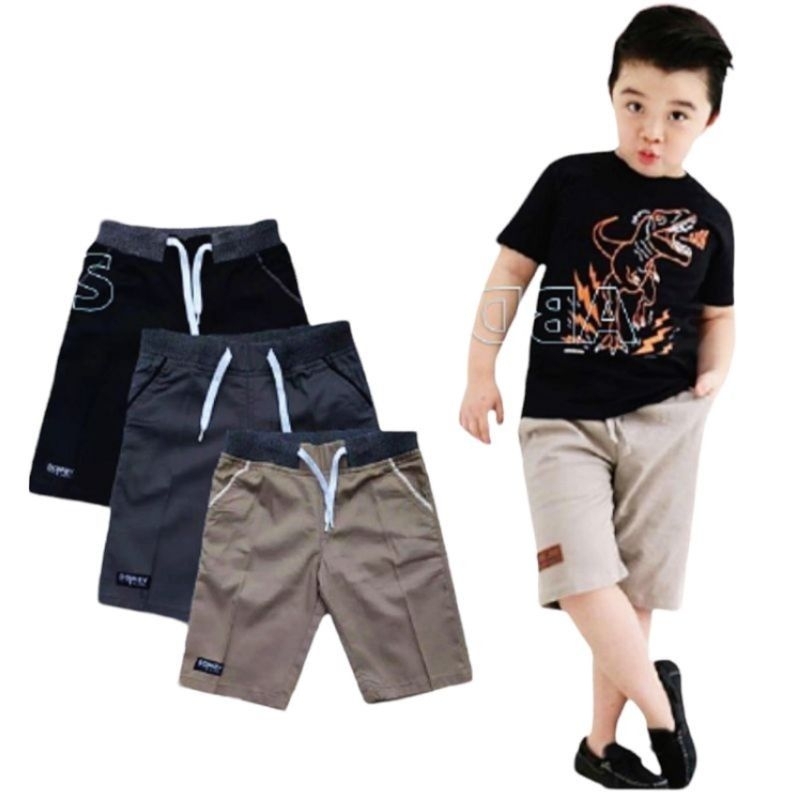 CELANA PENDEK COWOK RIP PRINTING BAHAN IMPORT ANAK LAKI - LAKI SD SMP UMUR 9-14 TAHUN