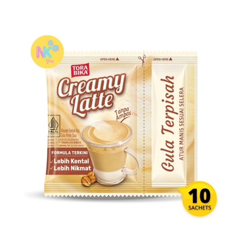 

Torabika Creamy Latte 22gr - 1 renceng isi 10 sachet