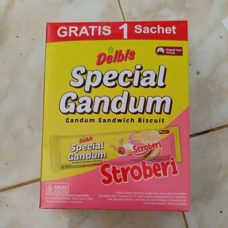 

Delbis Special Gandum Stroberi (12pc x 39gr)