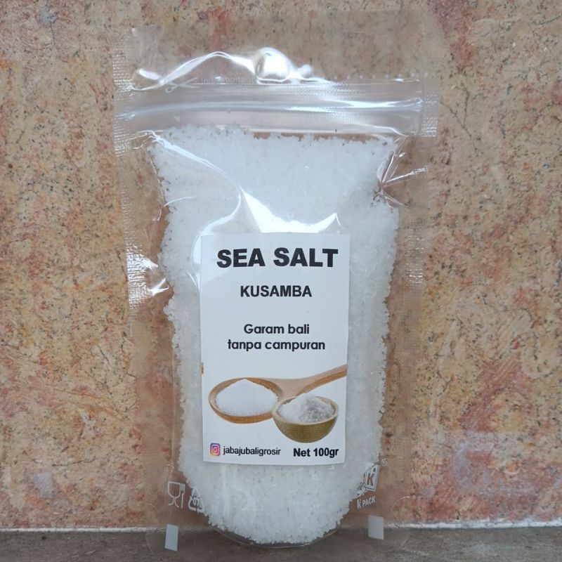 

100g KUSAMBA seasalt/Garam Crystal flake Bali