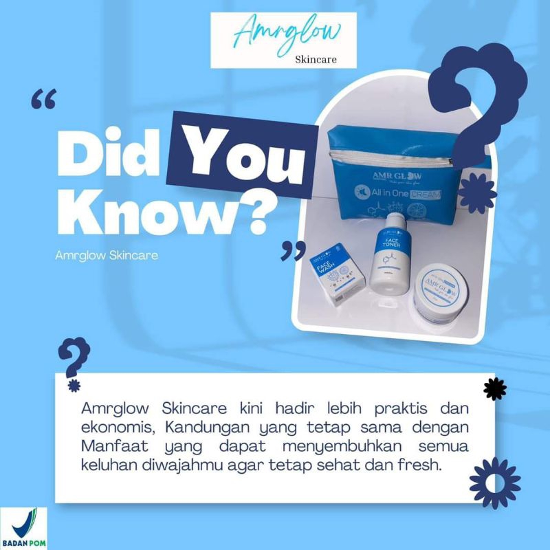 Amr glow sudah BPOM ya kemasan baru