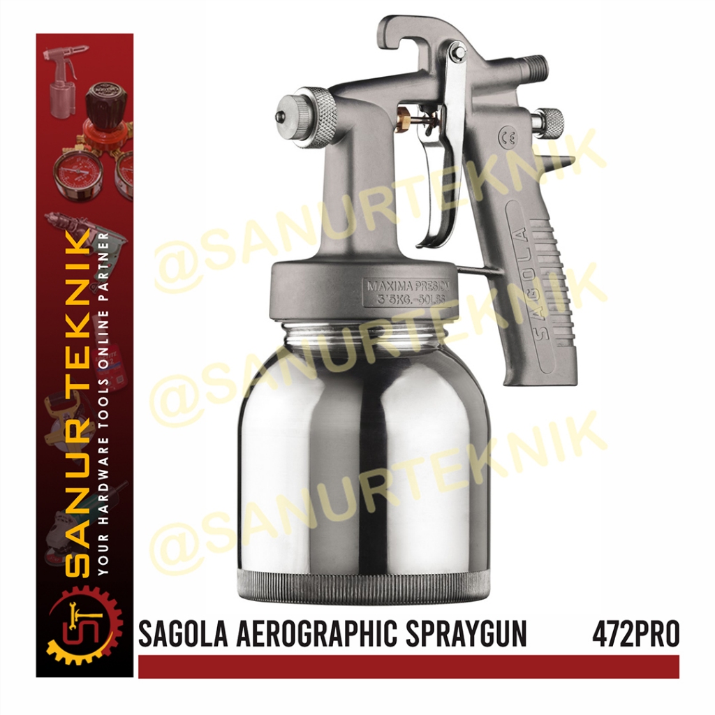 SAGOLA 472 PRO Aerographic Spraygun Spray Gun / Cat Semprot Tabung