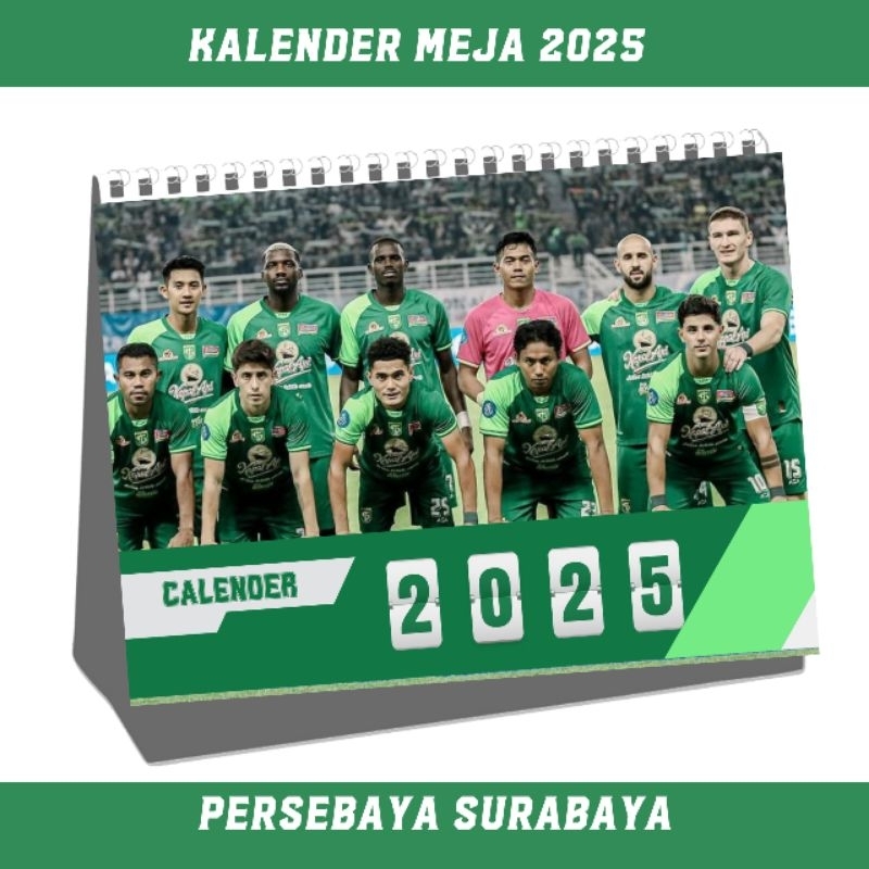 

Kalender Meja 2025 Persebaya Surabaya