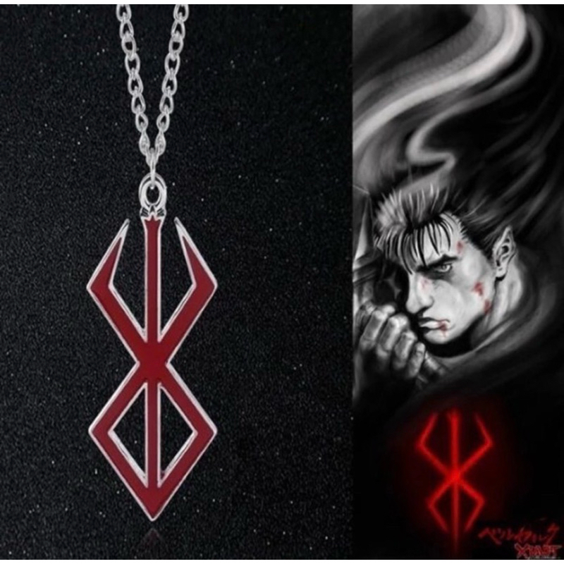 Necklace Cosplay Anime Berserk Guts Brand of Sacrifice Kalung Figure
