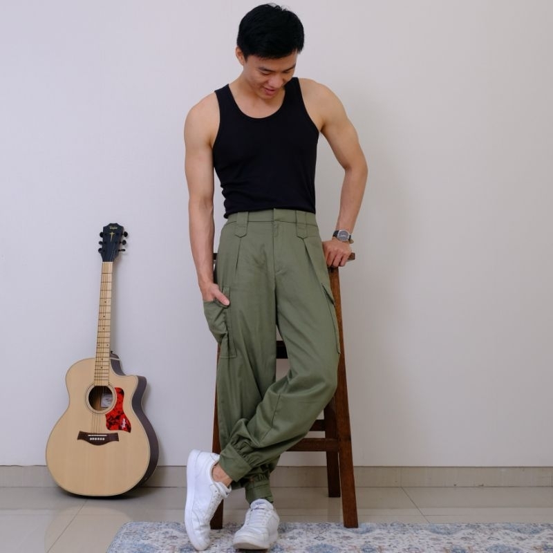 Parker Pants celana unik pria celana panjang pria celana cargo pria