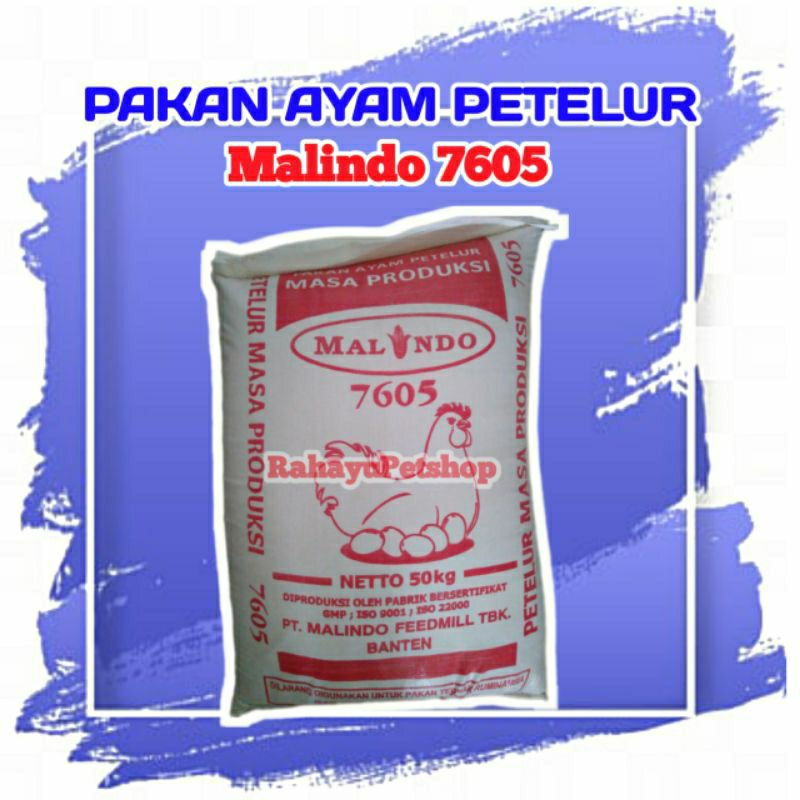 Pakan ayam petelur Malindo 7605 1kg