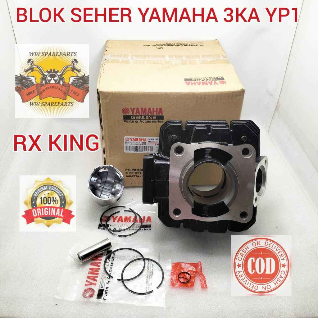 BLOK SEHER SET KOMPLIT YAMAHA 3KA YP 1 KUALITAS ASLI ORIGINAL YAMAHA RX KING BLOK BORING RX KING