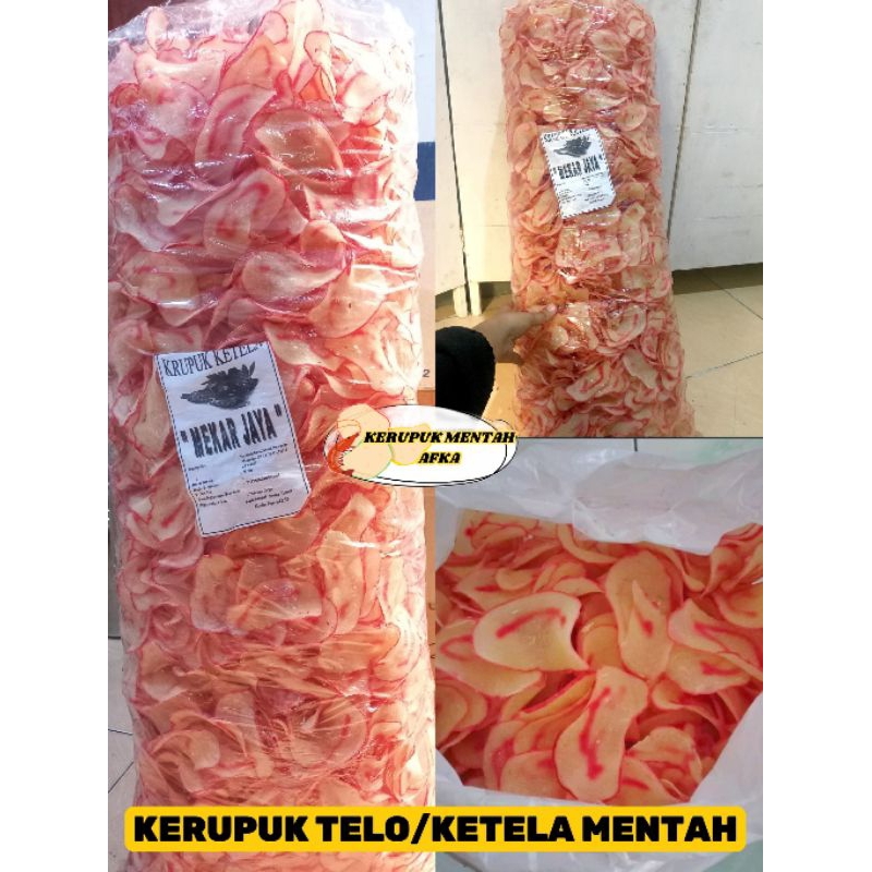 

[250gr/500gr/1Kg] Kerupuk Telo/Ketela Mentah Kiloan Mekar Jaya