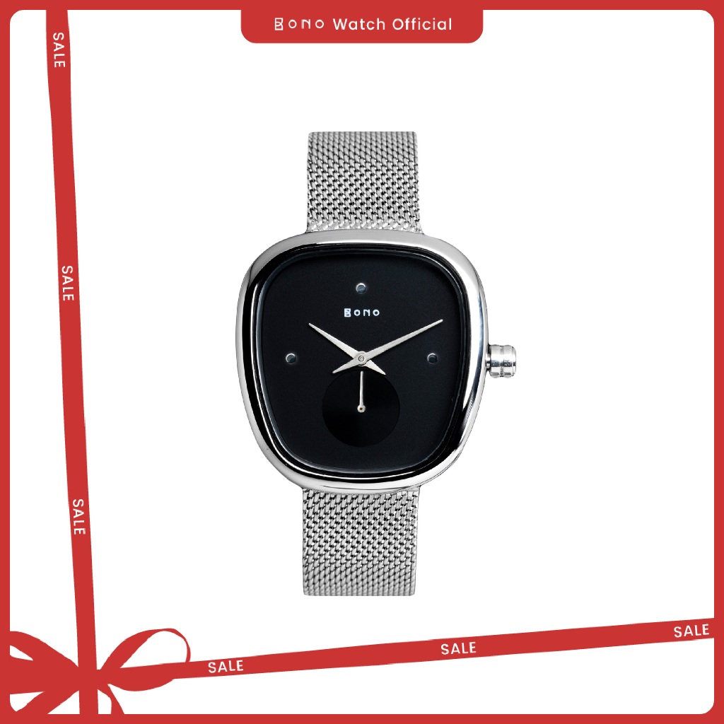 Jam Tangan Wanita Bono Watch Siena Milenia Milanese Silver