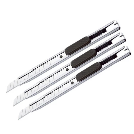 

Cutter Kecil Stainless Steel Pisau Cutter Pemotong Kertas Packing Knife Cutter Small