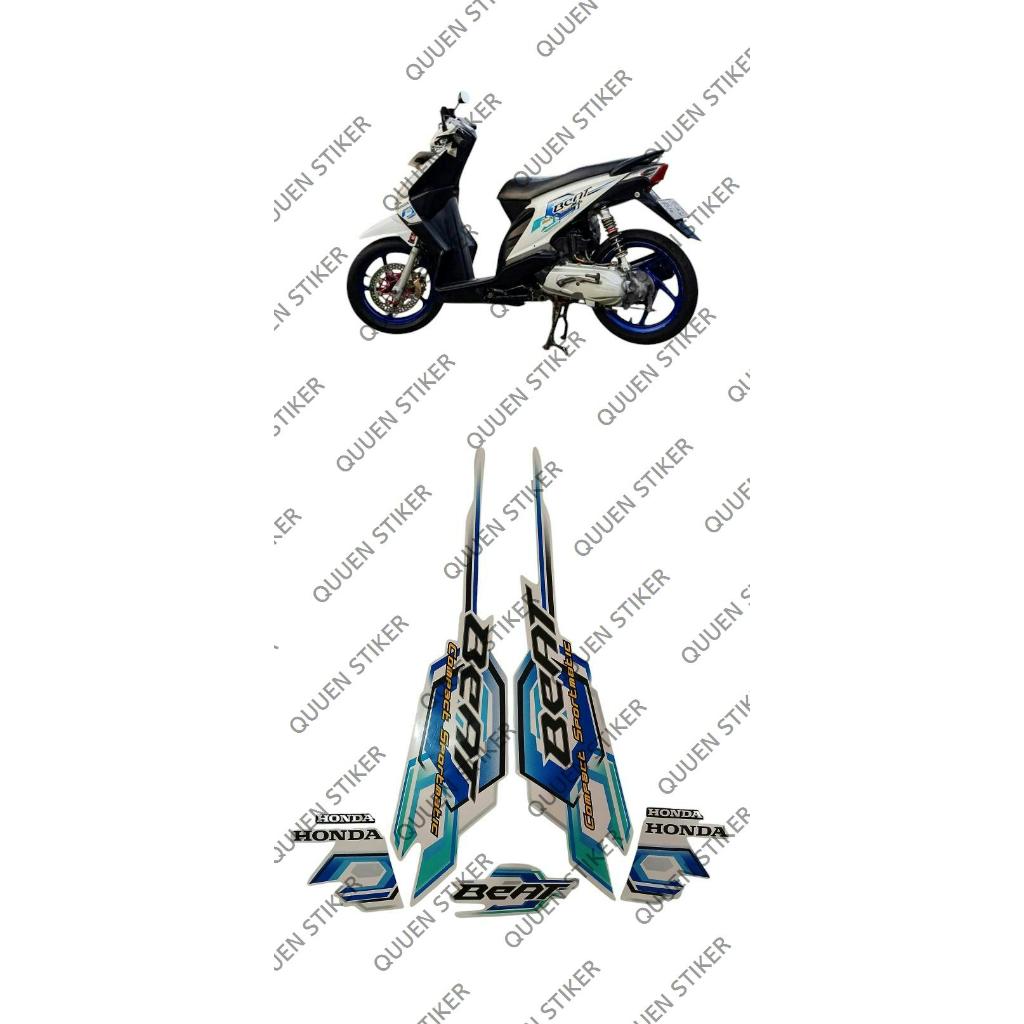 STRIPING STIKER LIST BEAT KARBU 2008 PUTIH