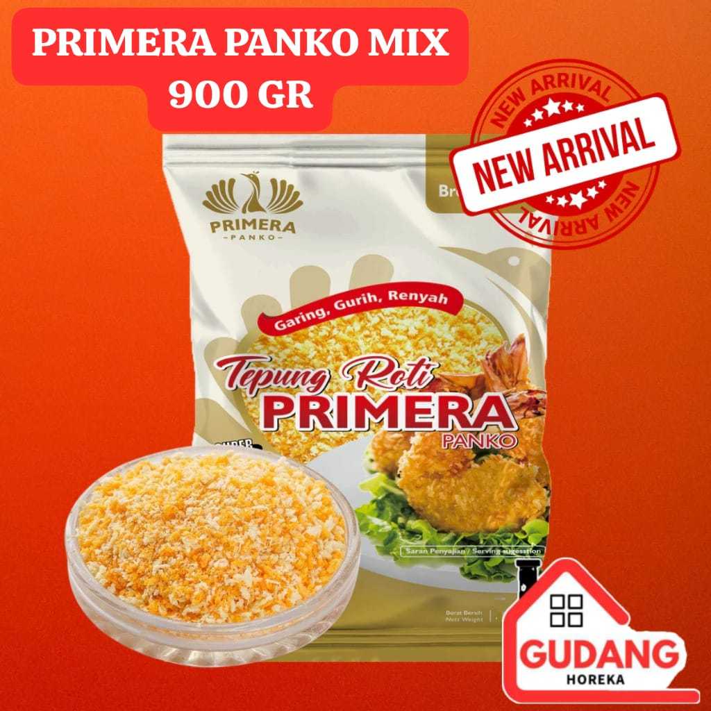 

PRIMERA PANKO MIX 900 GR BREAD CRUMB PANKO 900 GR (MIX) TEPUNG ROTI WARNA PUTIH KUNING