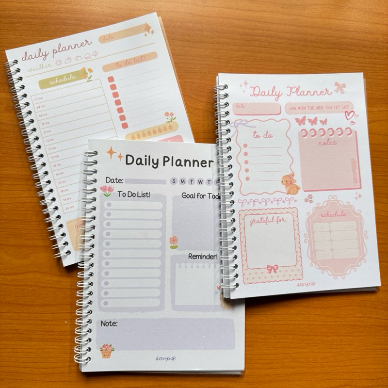 DAILY PLANNER BOOK PRODUCTIVITY aesthetic daily planner book