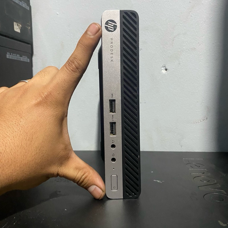 MINI PC HP PRODESK 400 G4  NO PROSESOR SUPPORT CORE I3/I5/I7 GEN 8  NO RAM NO SSD MULUS LIKE NEW
