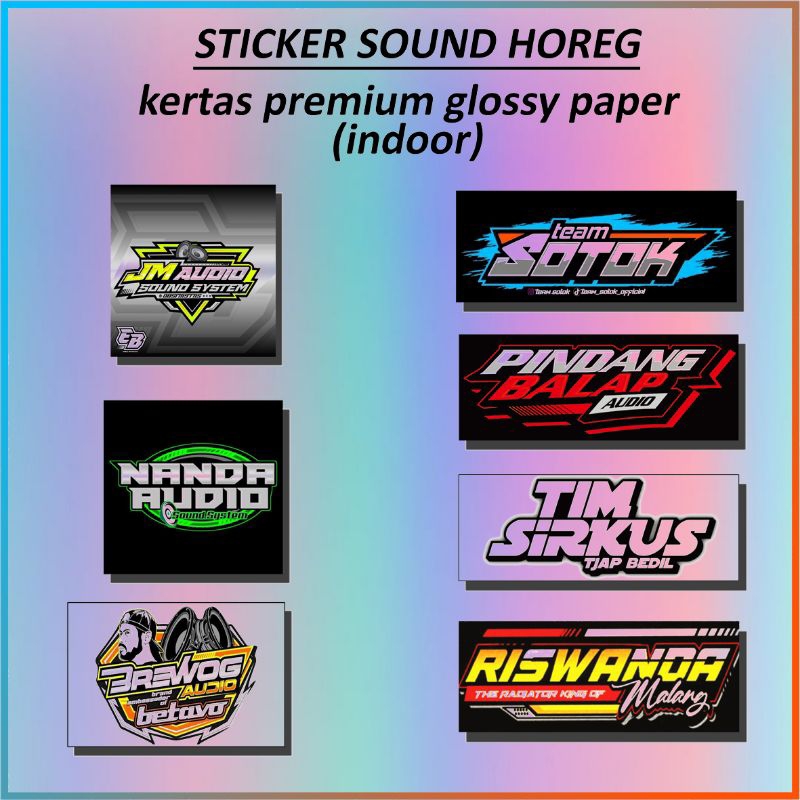 

Sticker Sound Horeg Hologram