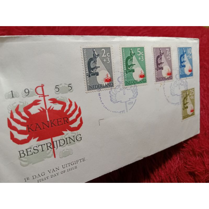 

Sampul Harian pertama Nederland BESTRIJDING Tahun 1955 UN USED