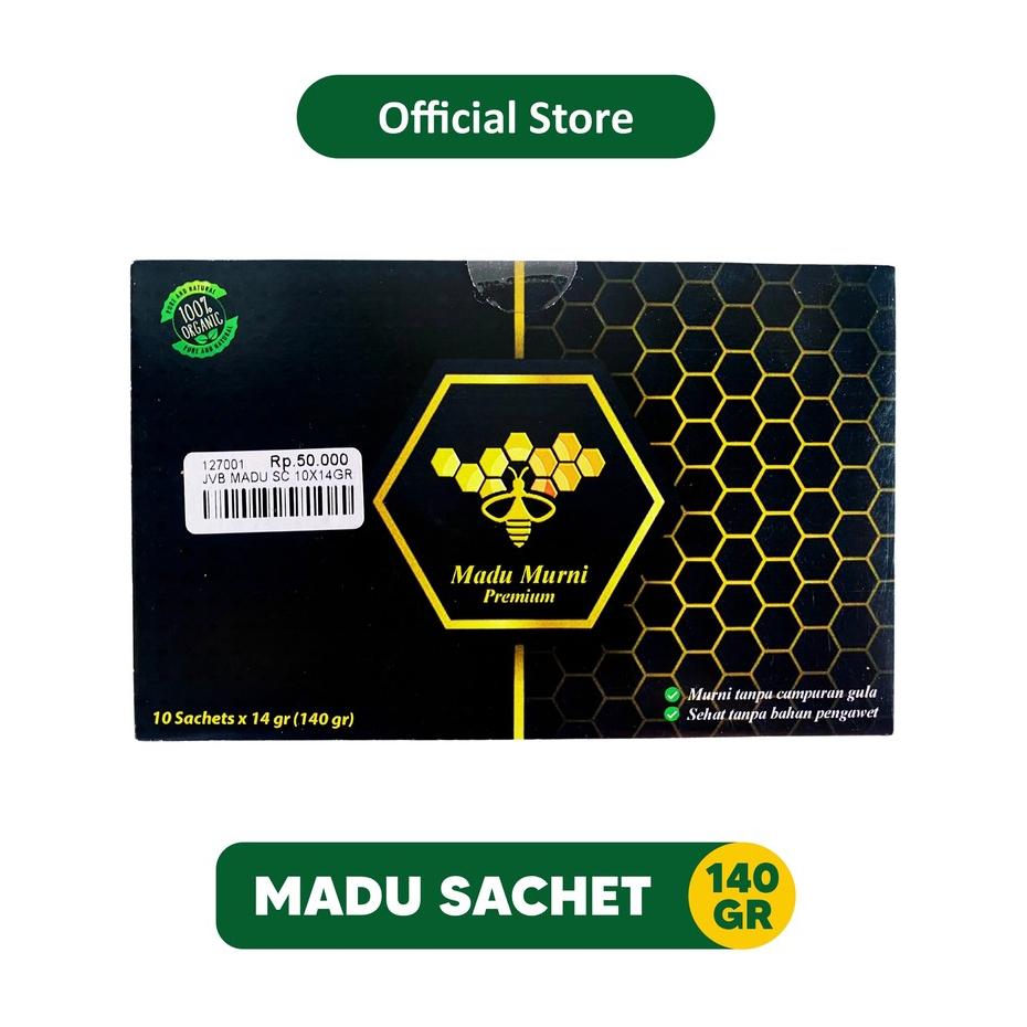

Madu Sachet Murni Premium - Madu Praktis 14gr x 10 Sachets