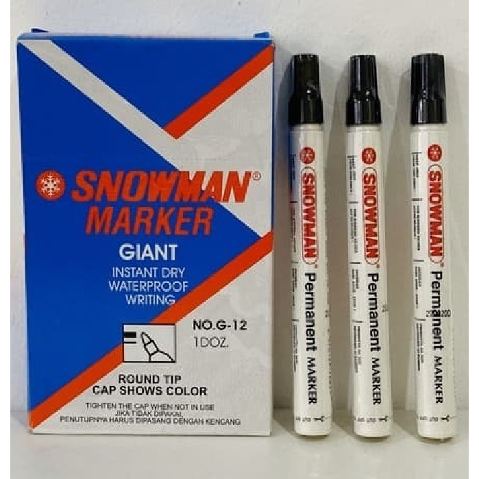 

SPIDOL SNOWMAN MARKET G-12 HITAM/BIRU/SPIDOL PERMANENT