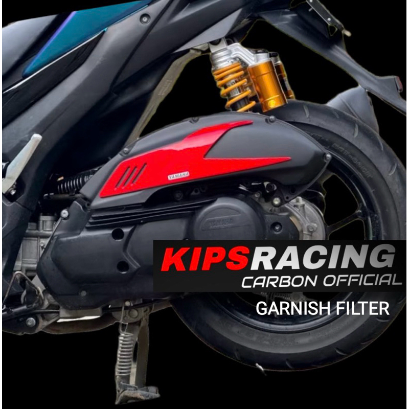 RK GARNISH KIPS RACING TUTUP BOX FILTER N MAX NEW / AEROX NEW WARNA garnish aerox new variasi nmax /