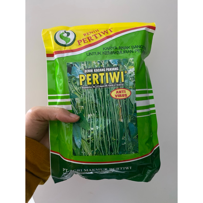 Benih kacang panjang PERTIWI ANVI 500 gram kacang panjang pertiwi 500gr kacang panjang unggul tahan 