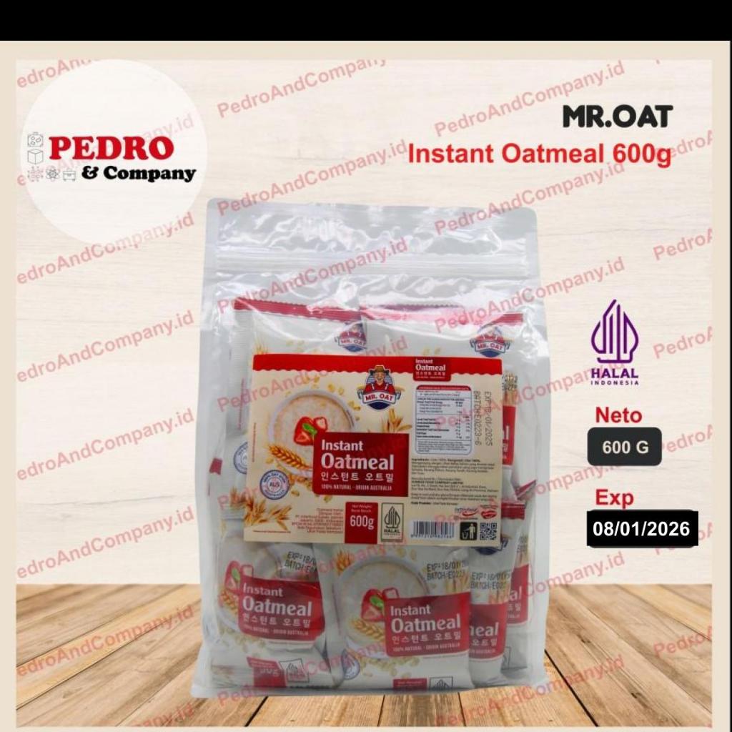 

Mr Oat Instant Oatmeal sachet 600 gram cereal serela sarapan susu