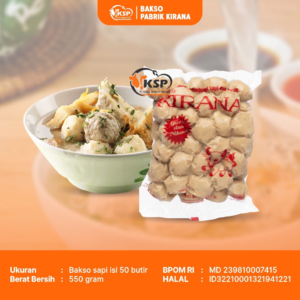 

Grand Kirana Baso Polos Kemasan Instant Isi 50 Butir - Mudah Disajikan