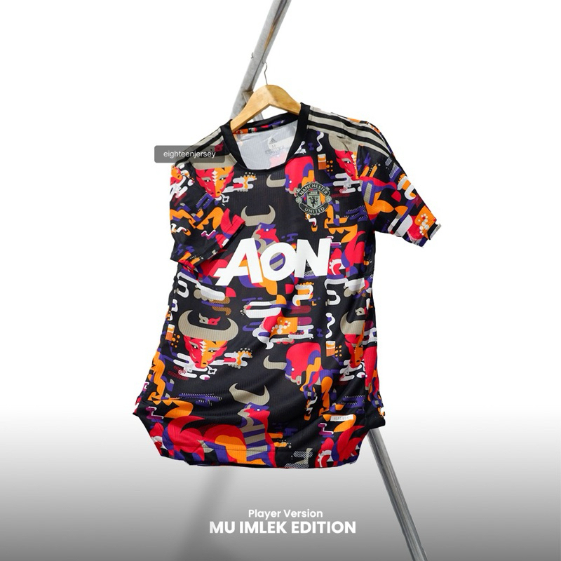 Manchester United Imlek Edition Player Version Baju Bola Manchester United Imlek Edition Player Issu