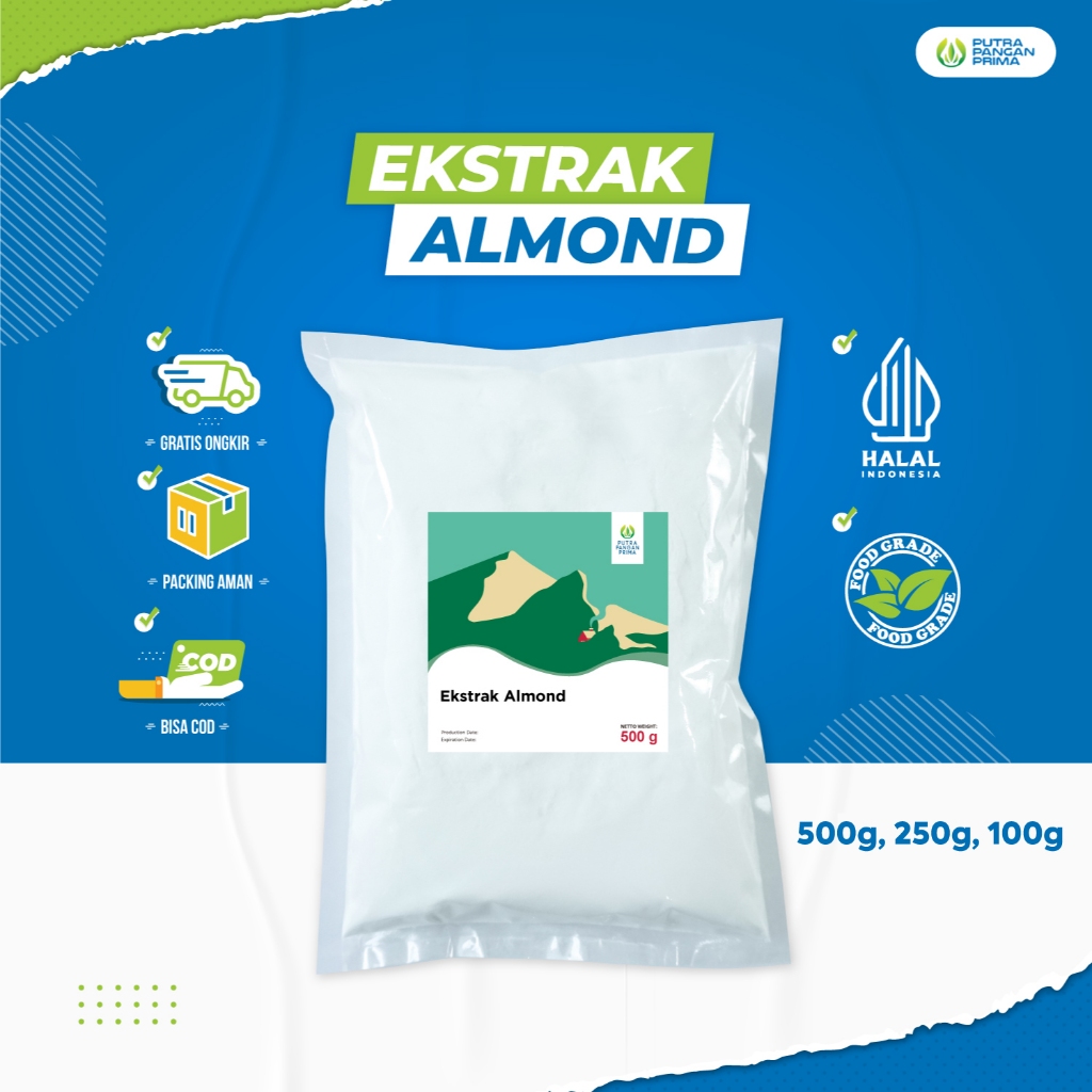 

Bubuk Ekstrak Almond Extract Powder 100gr 250gr 500gr