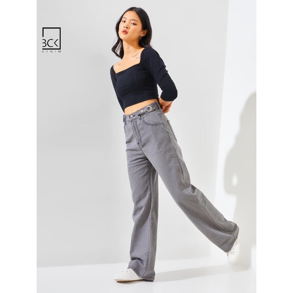 BCK - Celana Highwaist Loose Jeans Melissa