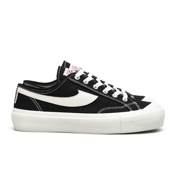 Sepatu Compass Gazelle Low Black Sepatu Sekolah Hitam Putih