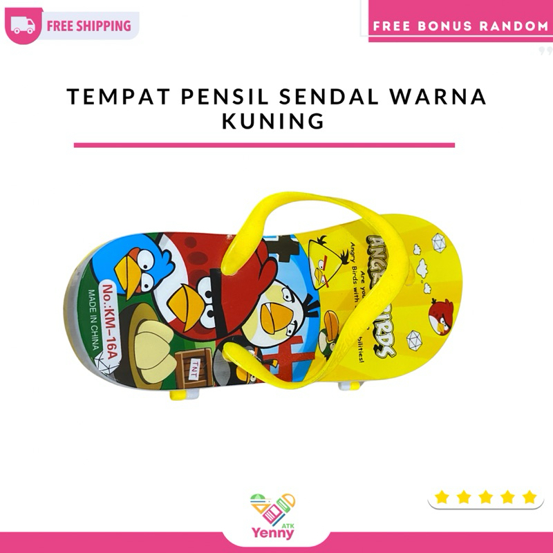 

Tempat Pensil Bentuk Sendal Anti Air Dan Penyimpanan Besar