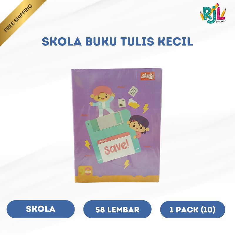 

Buku Tulis Karakter Kartun Merk SKOLA | 58 Lembar | 1 Pack (10)