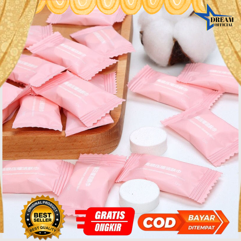 Satuan Handuk Tisu Tissue Tissu Towel Mandi Dewasa Permen Basah Wajah Muka Kecil Perawatan Lembut Mi