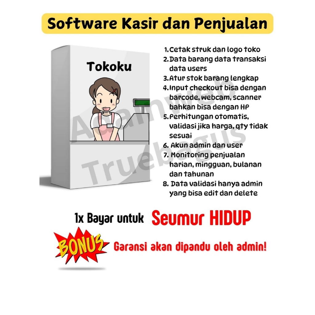 SOFTWARE APLIKASI KASIR TOKO GROSIR KLONTONG MINIMARKET
