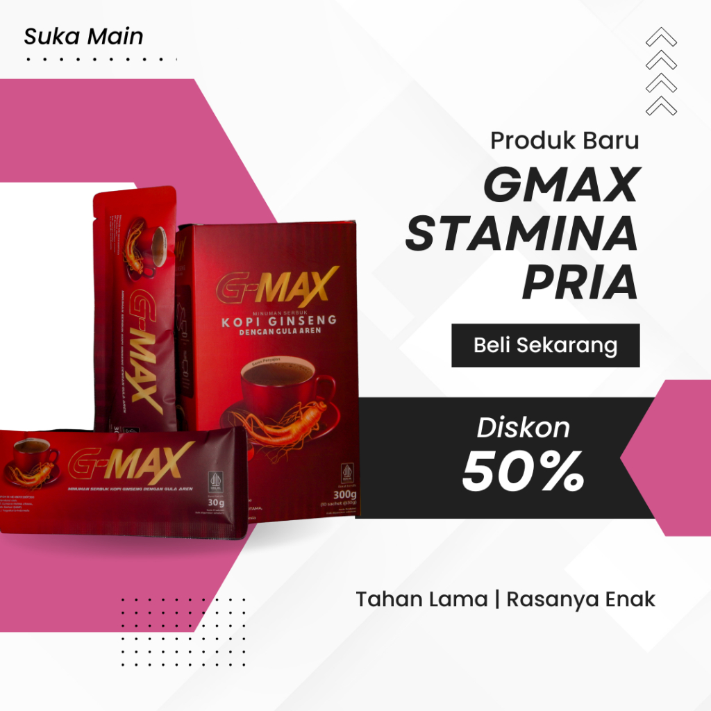 

COFFEE G-MAX kopi ginseng penambah stamina pria dewasa original tahan lama di ranjang BPOM