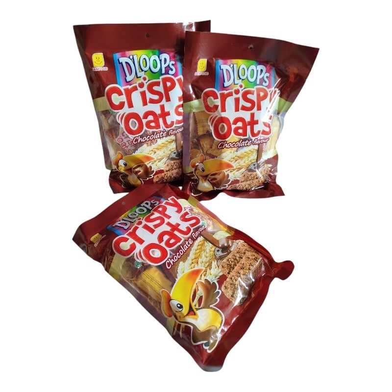 

D'LOOPS crispy oats chocolate flavour isi 10pcs