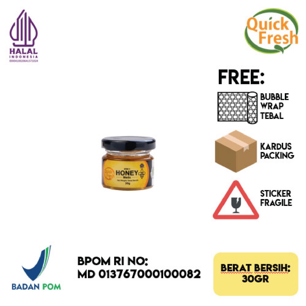 

Quick Fresh Honey / Madu Asli 30gr (mini)