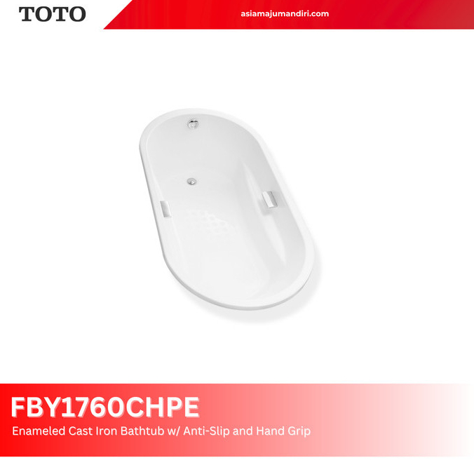 BATHTUB TANAM | CAST IRON BATHTUB TOTO FBY1760CHPE