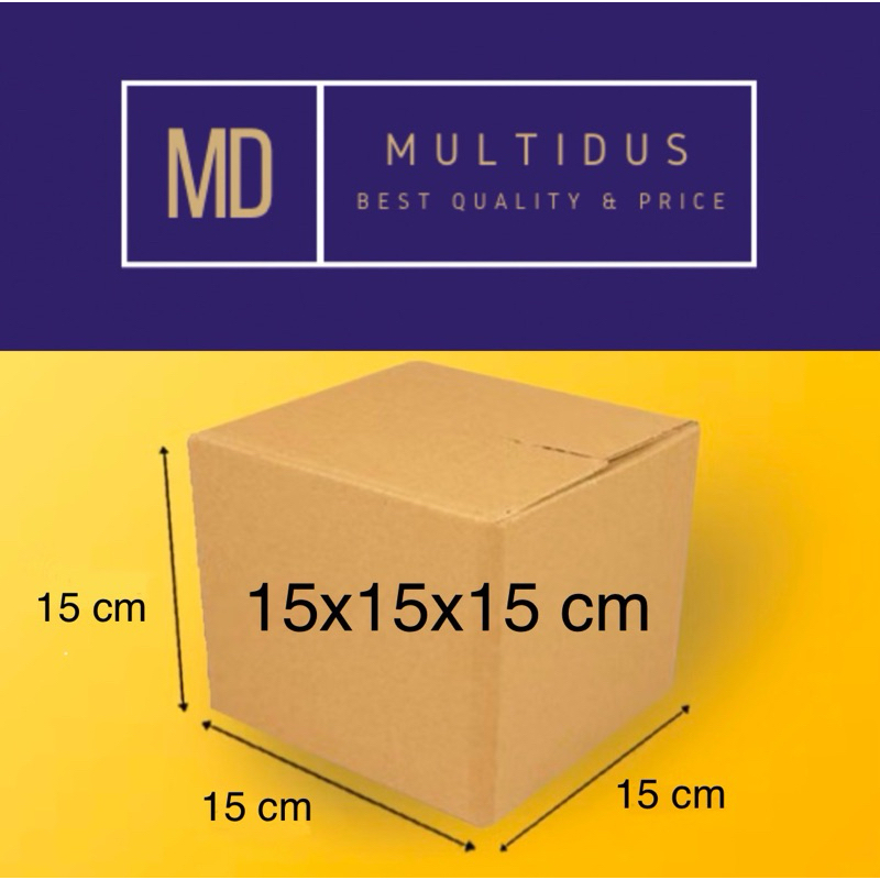 

Kardus Packing 15x15x15 cm - Dus Packaging Kemasan Karton Box Murah Baru