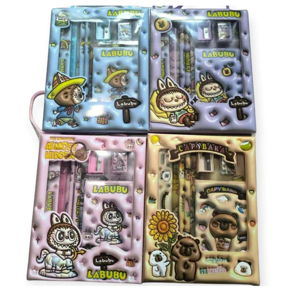

STUDY SET 2018 LABUBU CAPYBARA SANRIO STATIONERY SET SET ALAT TULIS Stationery set ADA NOTE