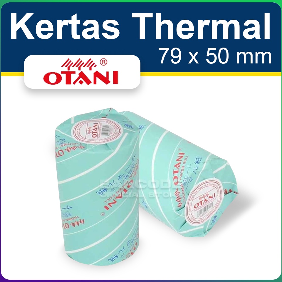 

KODE FFDR8 Kertas Thermal Otani 79 x 5 mm Struk 79x5mm 8 mm 1 Roll