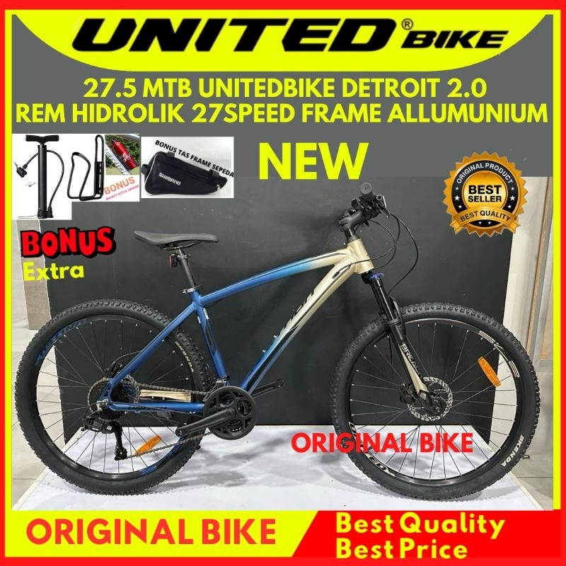 Sepeda Gunung 27.5 MTB United Detroit 2.0 Terbaru