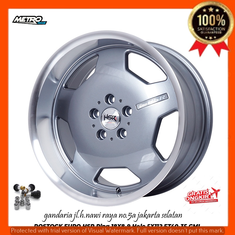 VELG PELEK RACING R18 RING 18 SAMLONG UNTUK MOBIL MERCY INOVA XPANDER DLL HSR ROSTOCK EURO