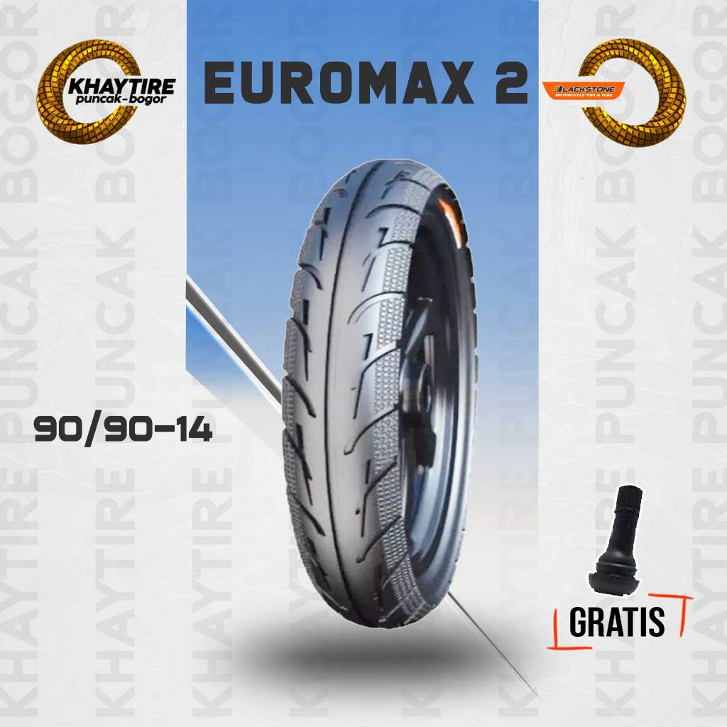 Ban Motor Matic BLACKSTONE EUROMAX 2 90/90 Ring 14 Tubeless