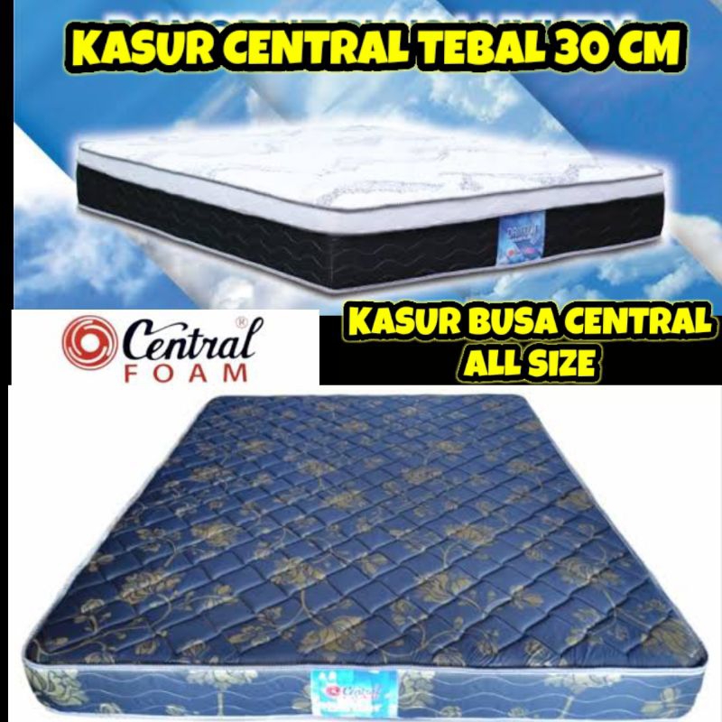 KASUR BUSA CENTRAL FOAM 180x200 160x200 140x200 120x200 90x200 / KASUR BUSA CENTRAL NO 1 NO 2 NO 3 S