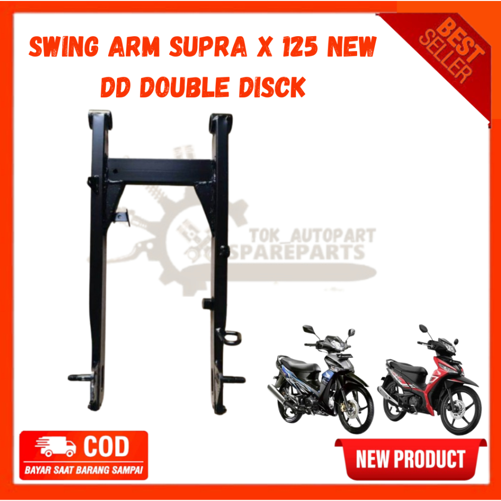 Swing Arm Arem Lengan Ayun  Honda Supra X 125 Batman DD Double Disk Cakram Belakang