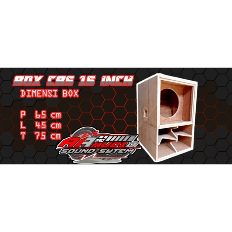 box speaker CBS nogosari 15 inch singgel bahan 18 mm